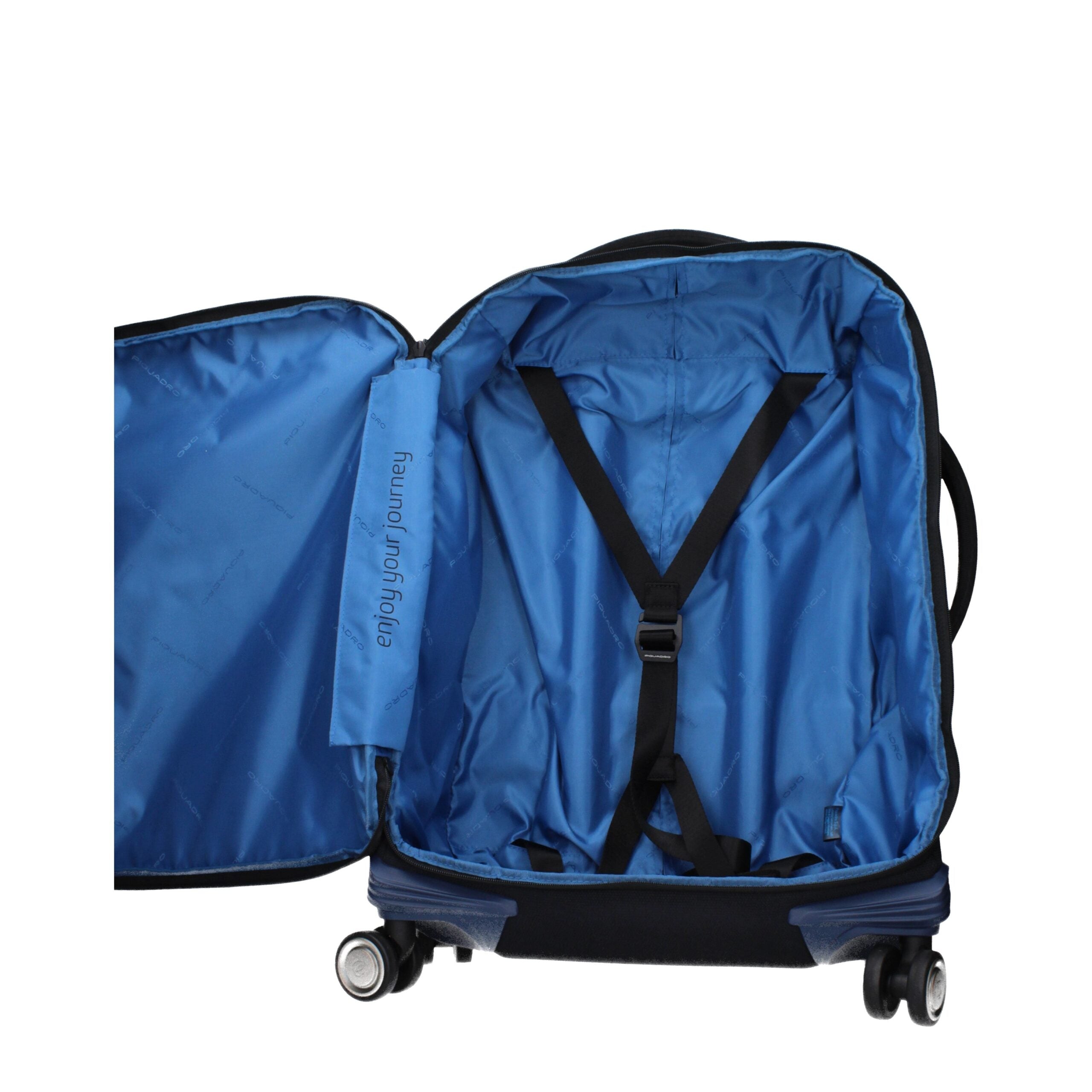 Blue Fabric Luggage And Travel Piquadro