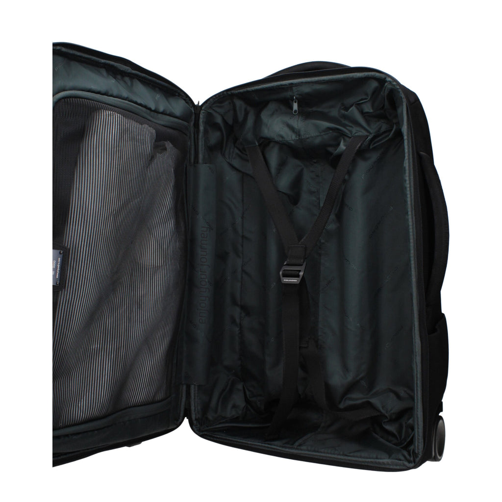 Black Fabric Luggage And Travel Piquadro