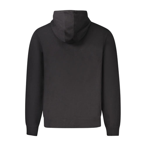 Black Cotton Men Hoodie Guess Jeans