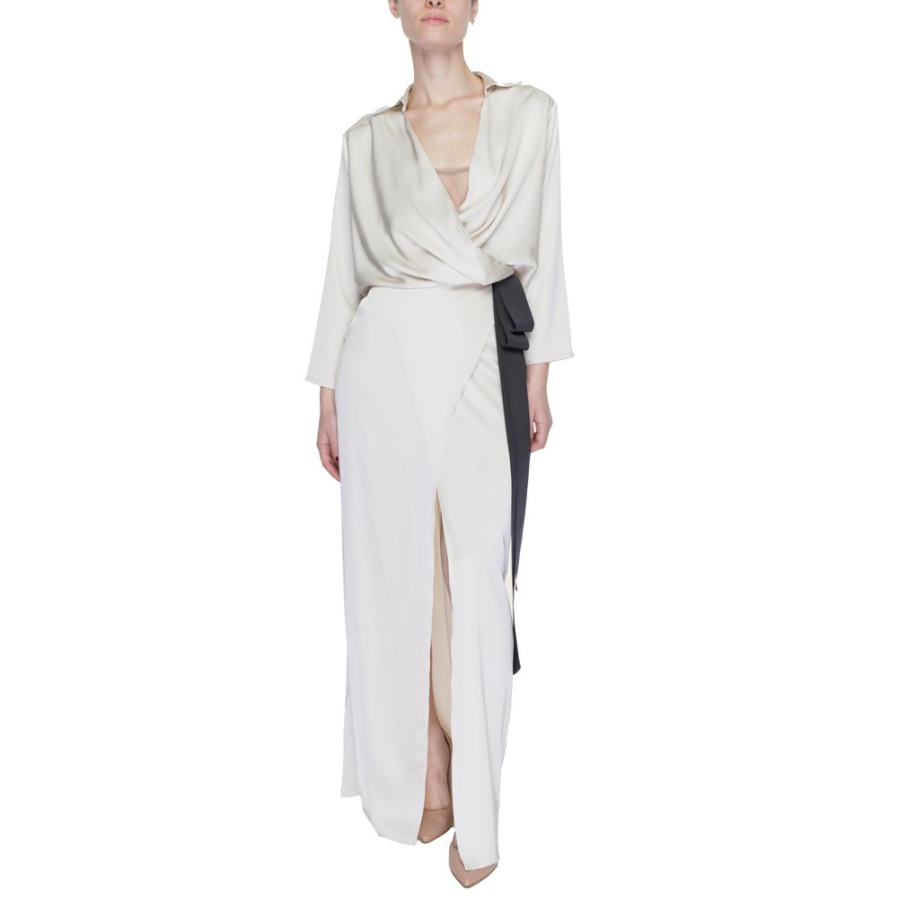 Beige Polyester Long Sandro Ferrone