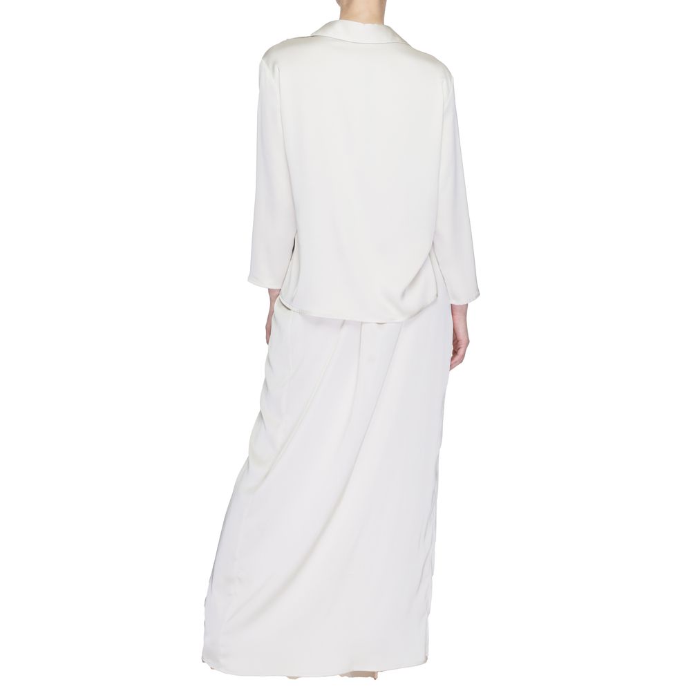 Beige Polyester Long Sandro Ferrone