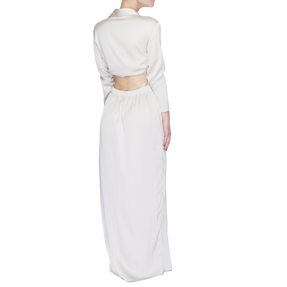 Beige Polyester Long Sandro Ferrone