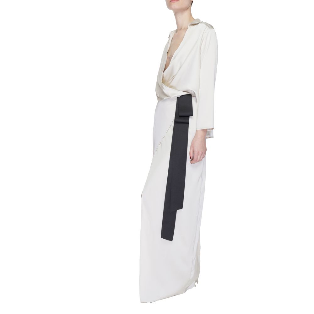 Beige Polyester Long Sandro Ferrone