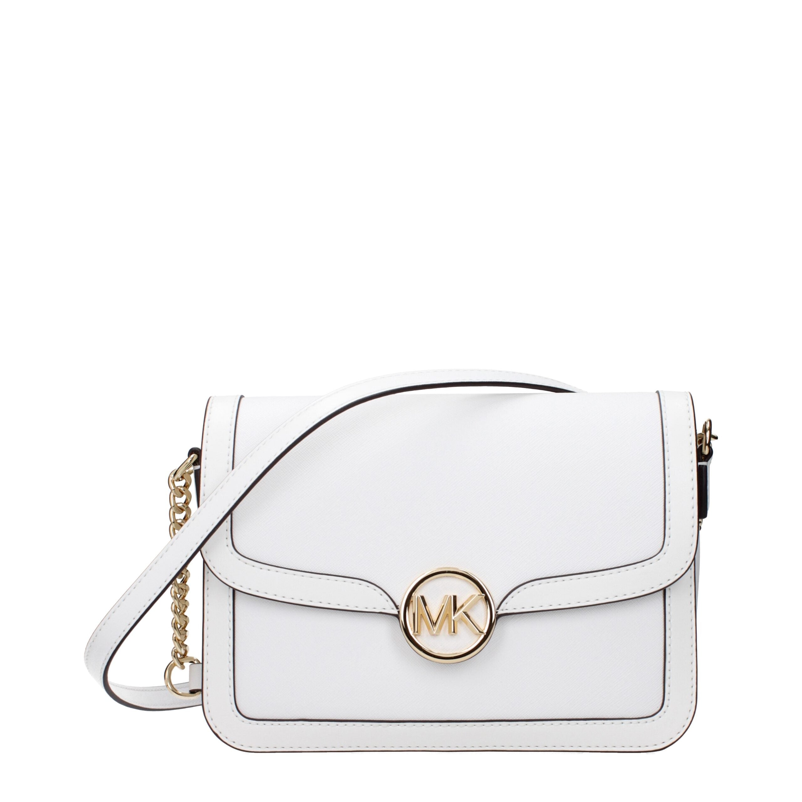 White Leather Crossbody Bags Michael Kors