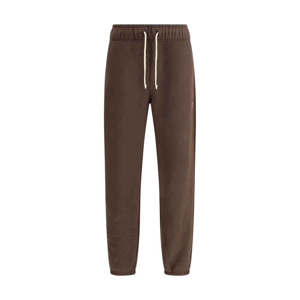 Elastic-waistband logo-patch track Pants New Balance