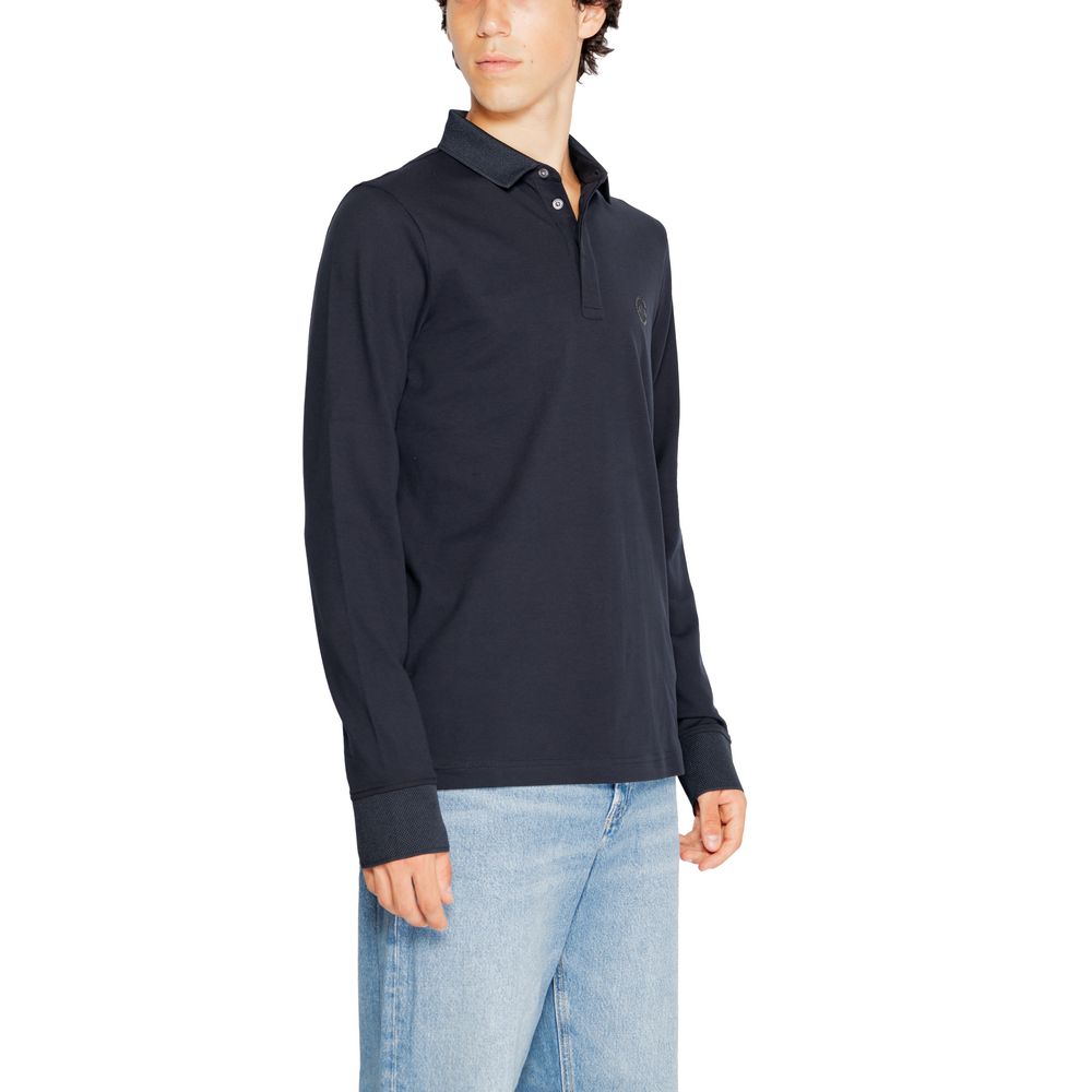 Blue Cotton Long Sleeve Armani Exchange