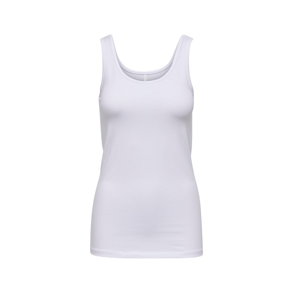 White Cotton Tank Top Only
