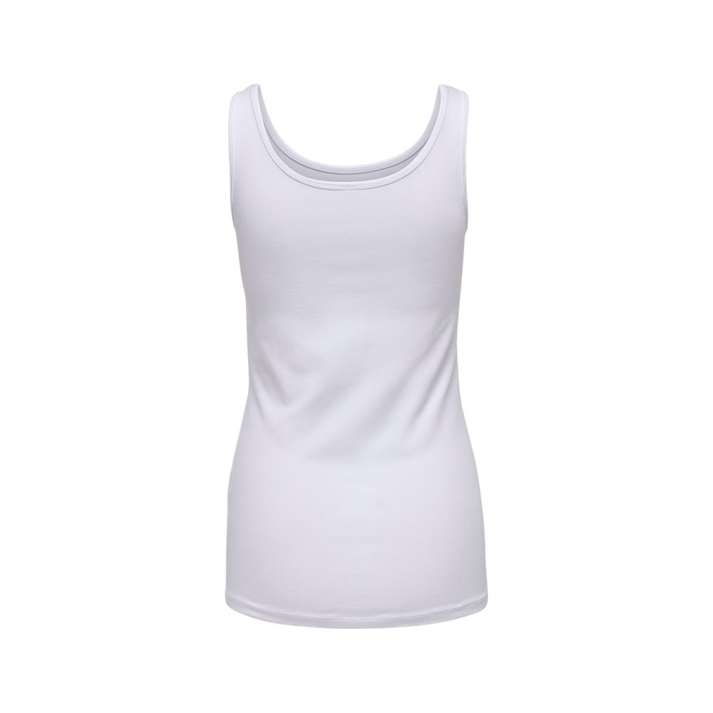 White Cotton Tank Top Only
