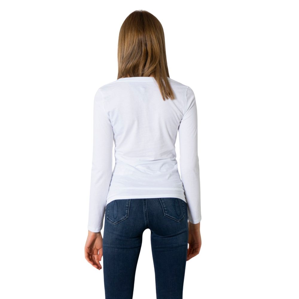 White Cotton Long Sleeve Armani Exchange