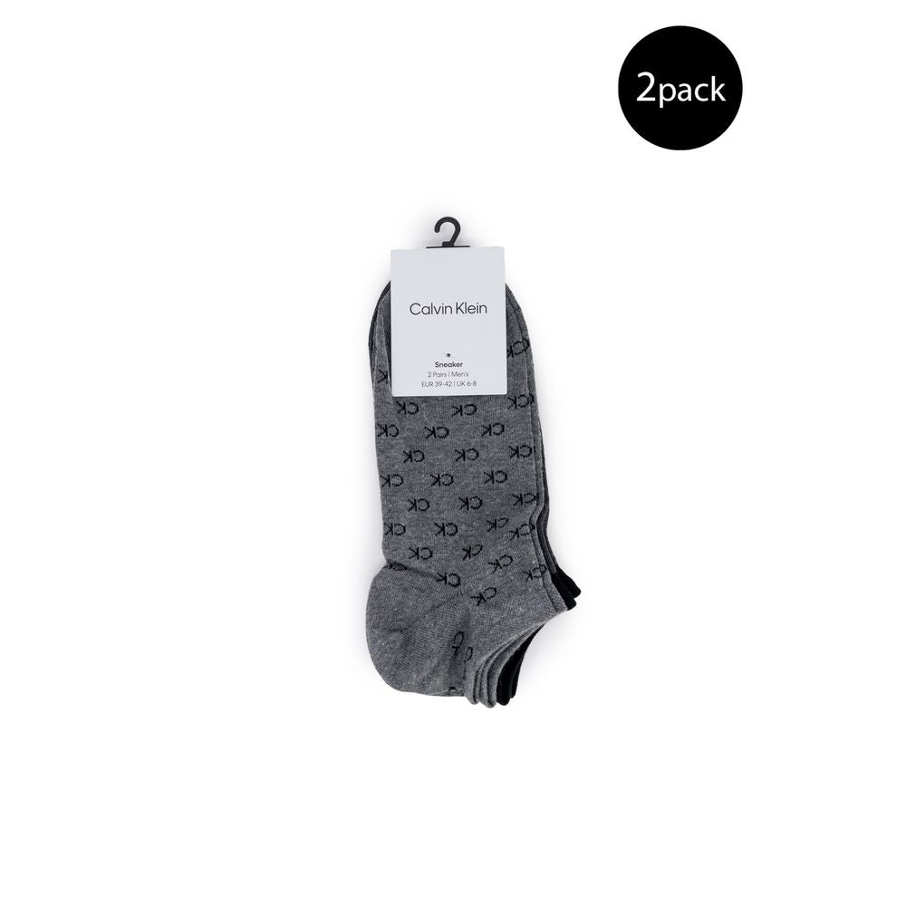 Gray Elastane Sock Calvin Klein