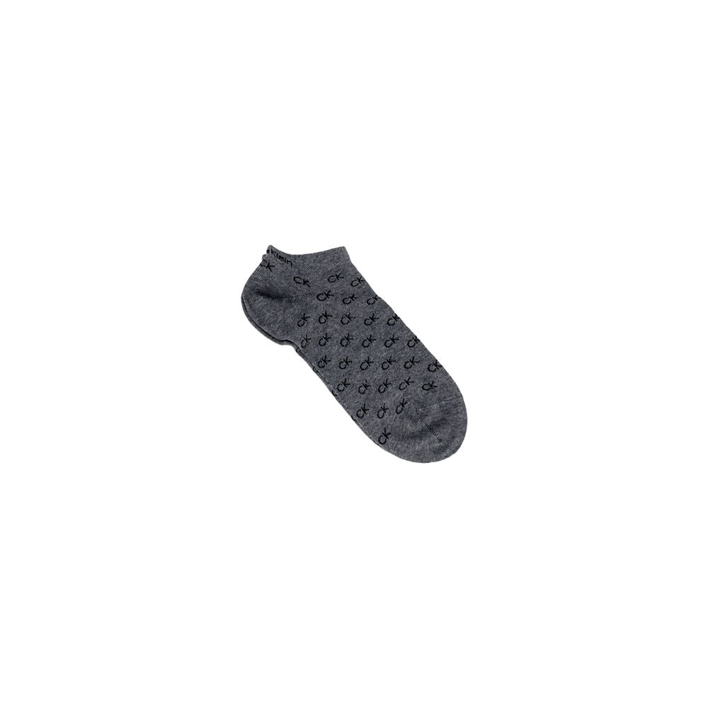 Gray Elastane Sock Calvin Klein