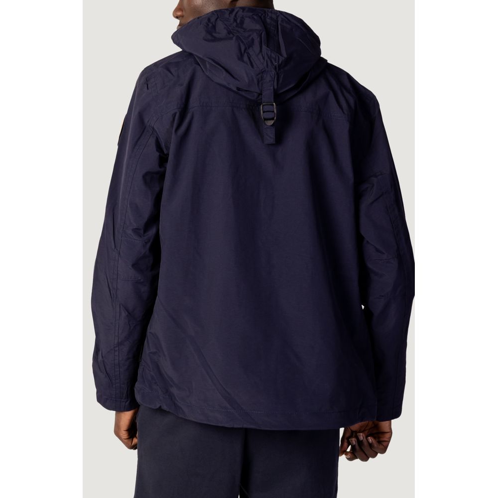 Blue Polyester Jackets & Coat Napapijri
