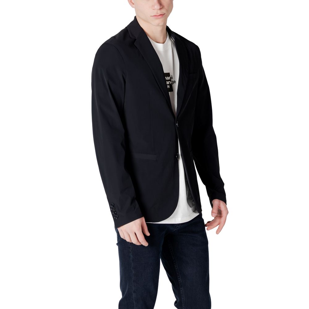 Black Cotton Blazer Armani Exchange