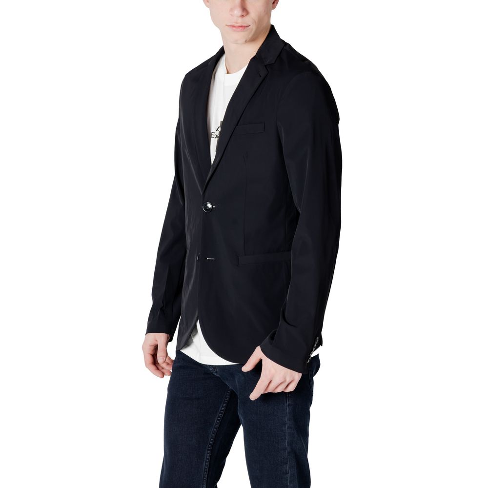 Black Cotton Blazer Armani Exchange