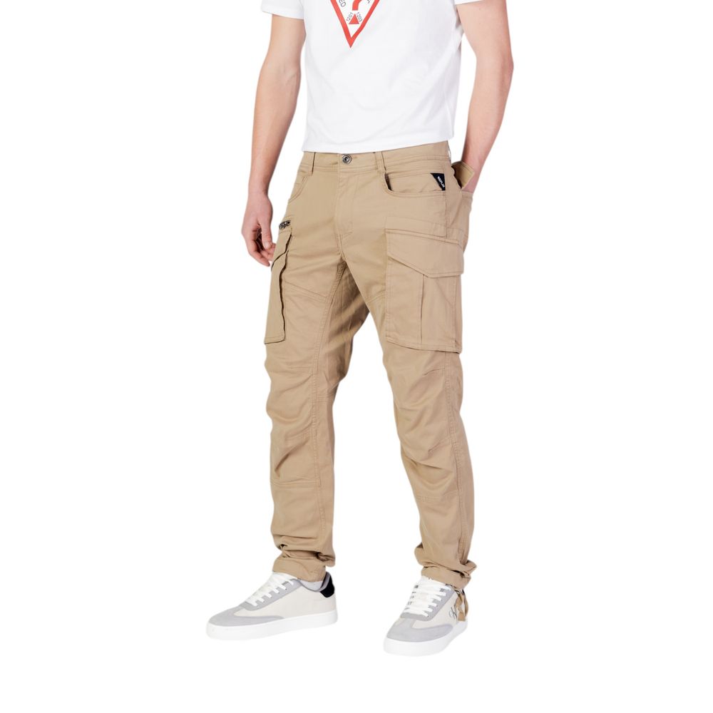Beige Cotton Relaxed Fit Jean Replay