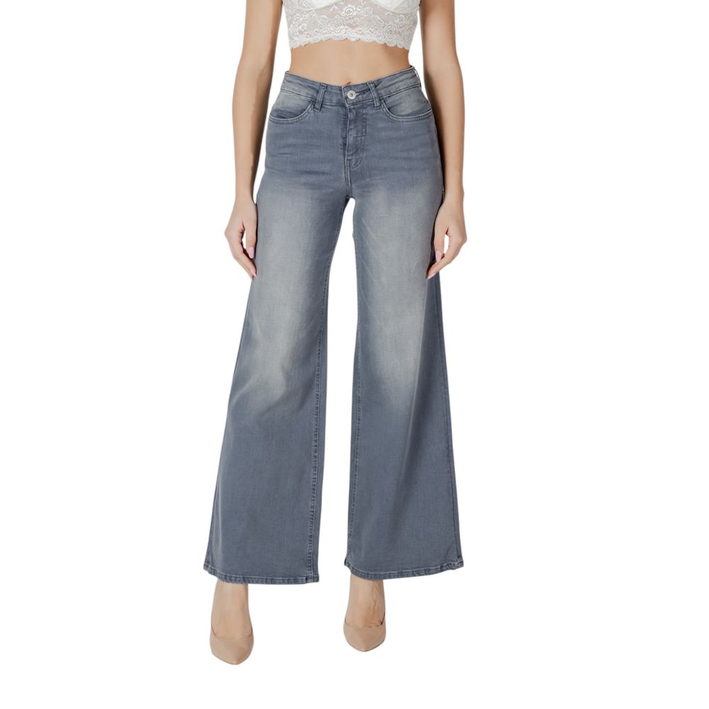 Gray Cotton Bootcut Jean ICHI