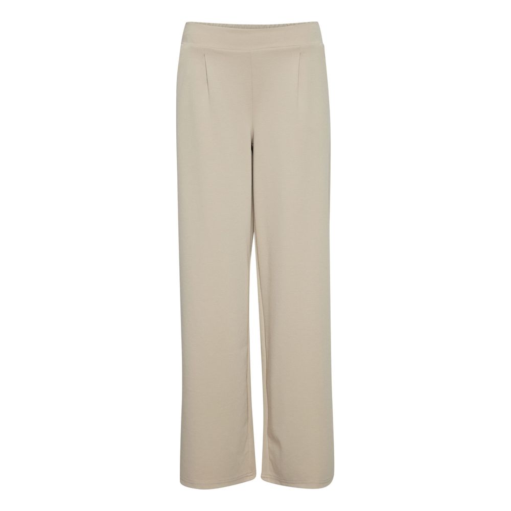 Beige Recycled Polyurethane Pant ICHI