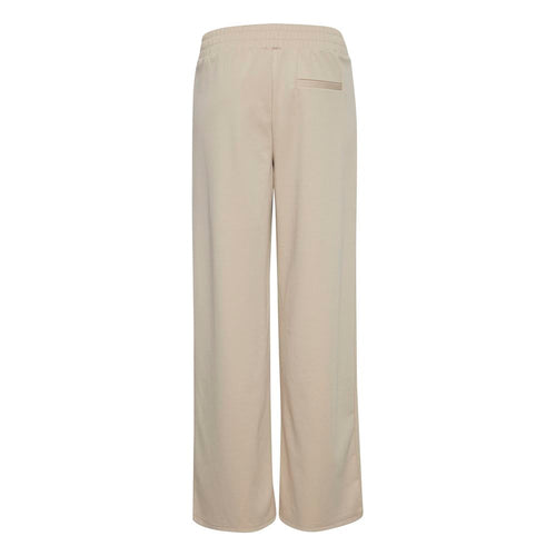 Beige Recycled Polyurethane Pant ICHI