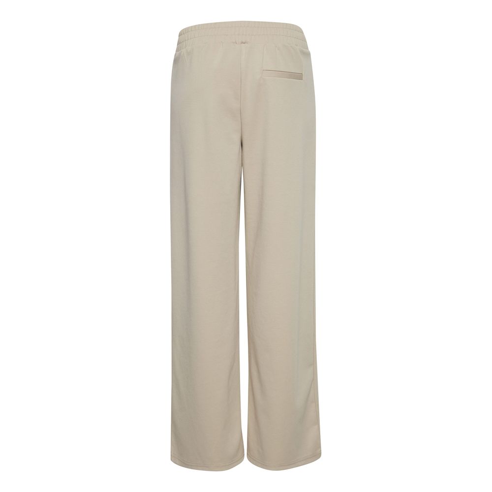 Beige Recycled Polyurethane Pant ICHI