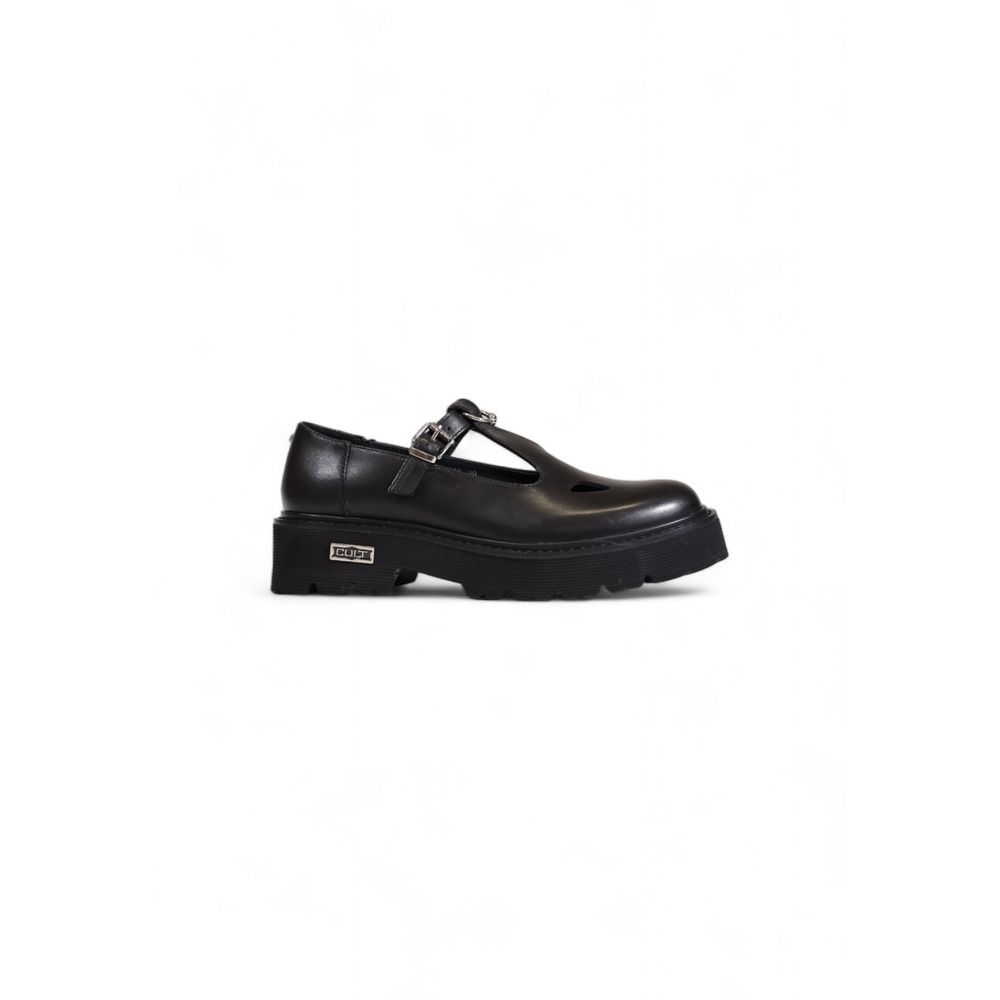 Black Leather Platform Cult