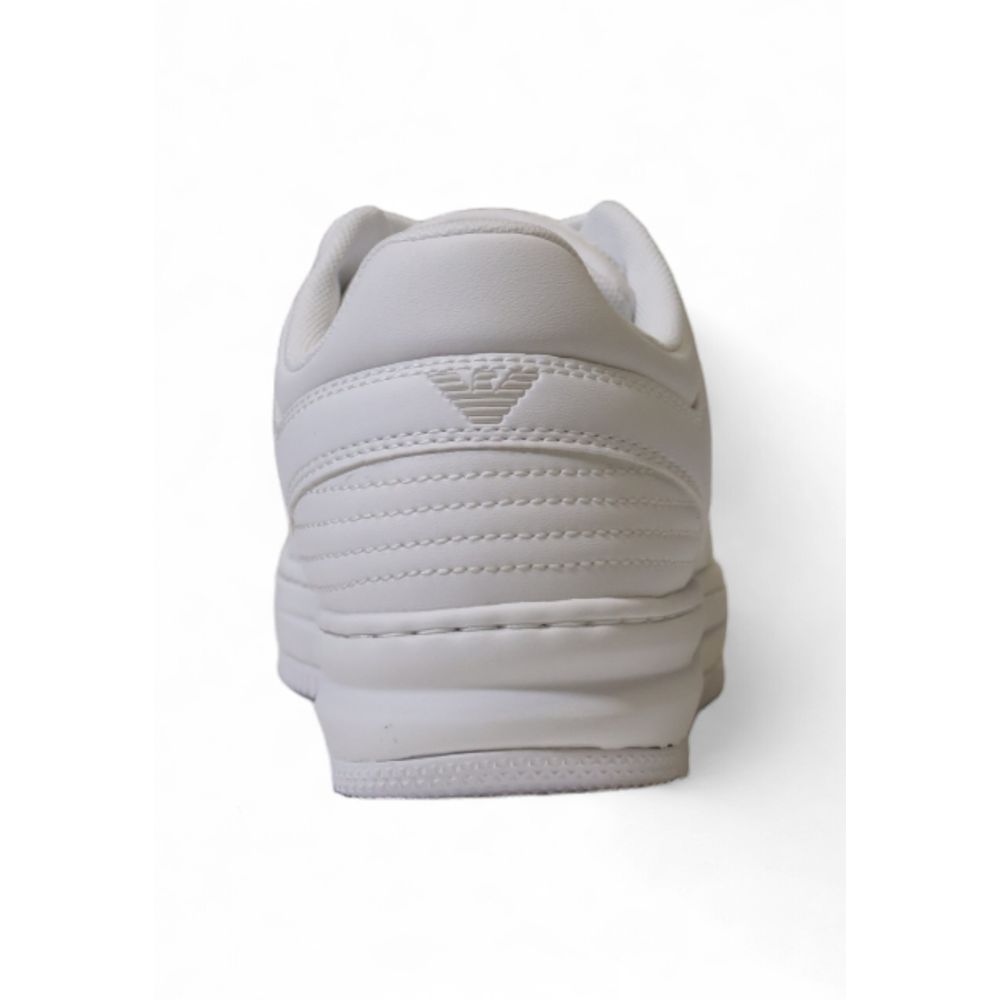 White Polyester Sneaker EA7 Emporio Armani