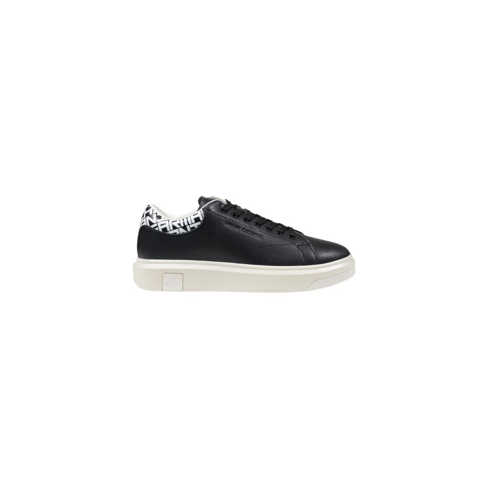 Black And White Leather Sneaker Armani Exchange