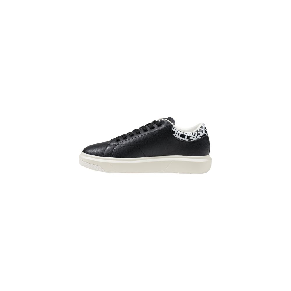 Black And White Leather Sneaker Armani Exchange
