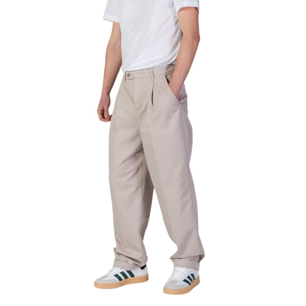 Beige Recycled Polyester Pant Calvin Klein Jeans