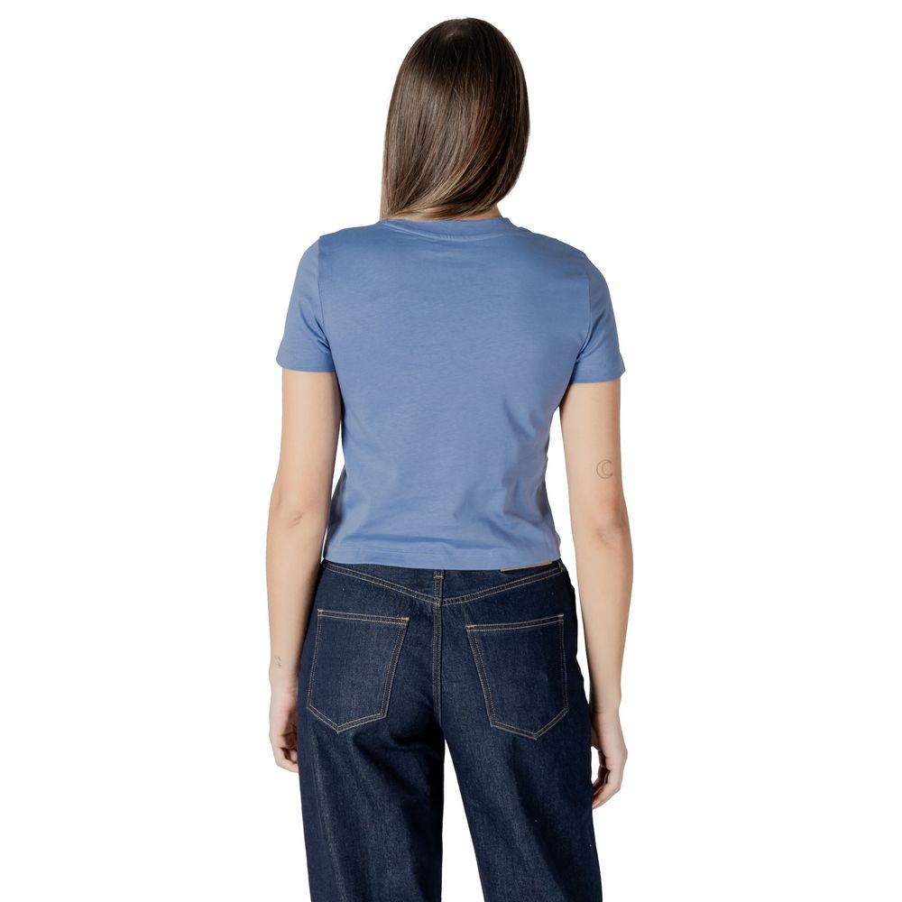 Light Blue Recycled Cotton T-Shirt Calvin Klein Jeans