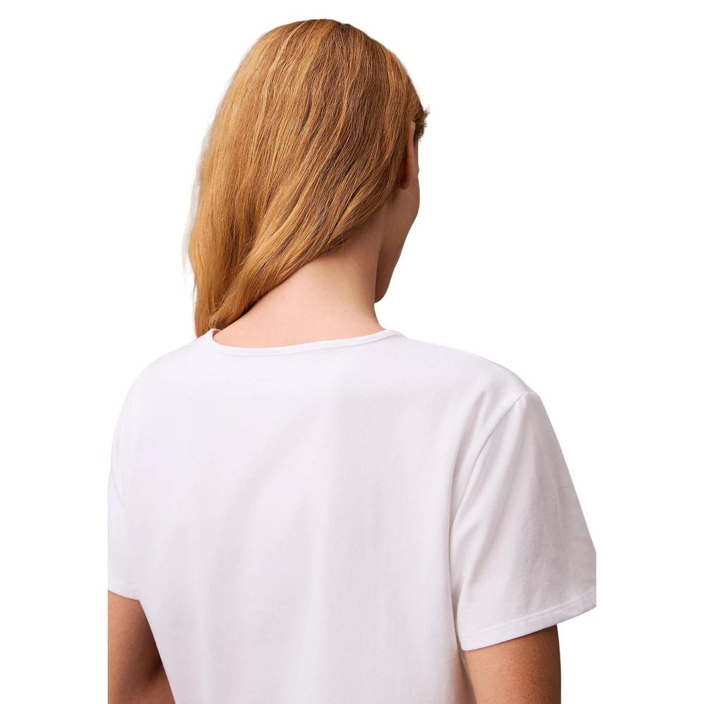 White Recycled Cotton T-Shirt Calvin Klein Jeans
