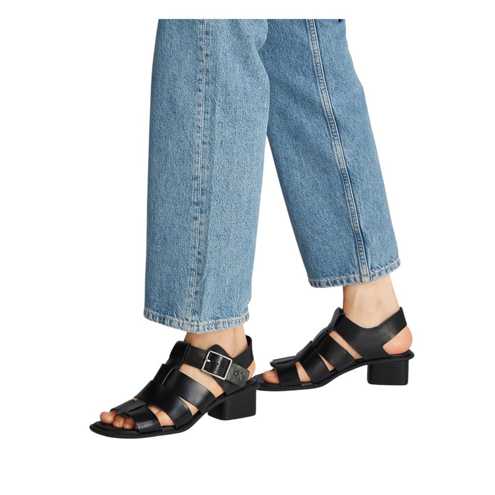 Black Polyester Sandal Calvin Klein Jeans