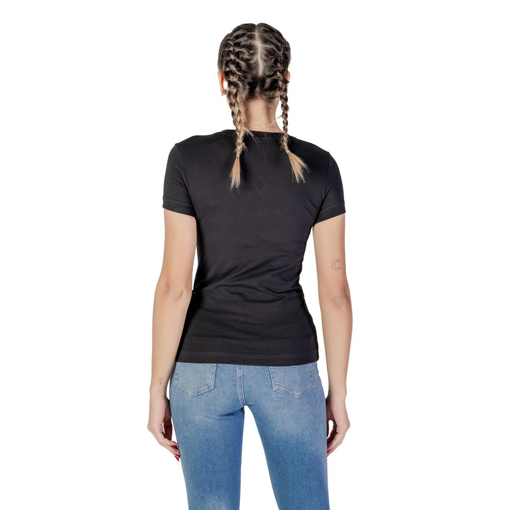 Black Cotton T-Shirt Guess