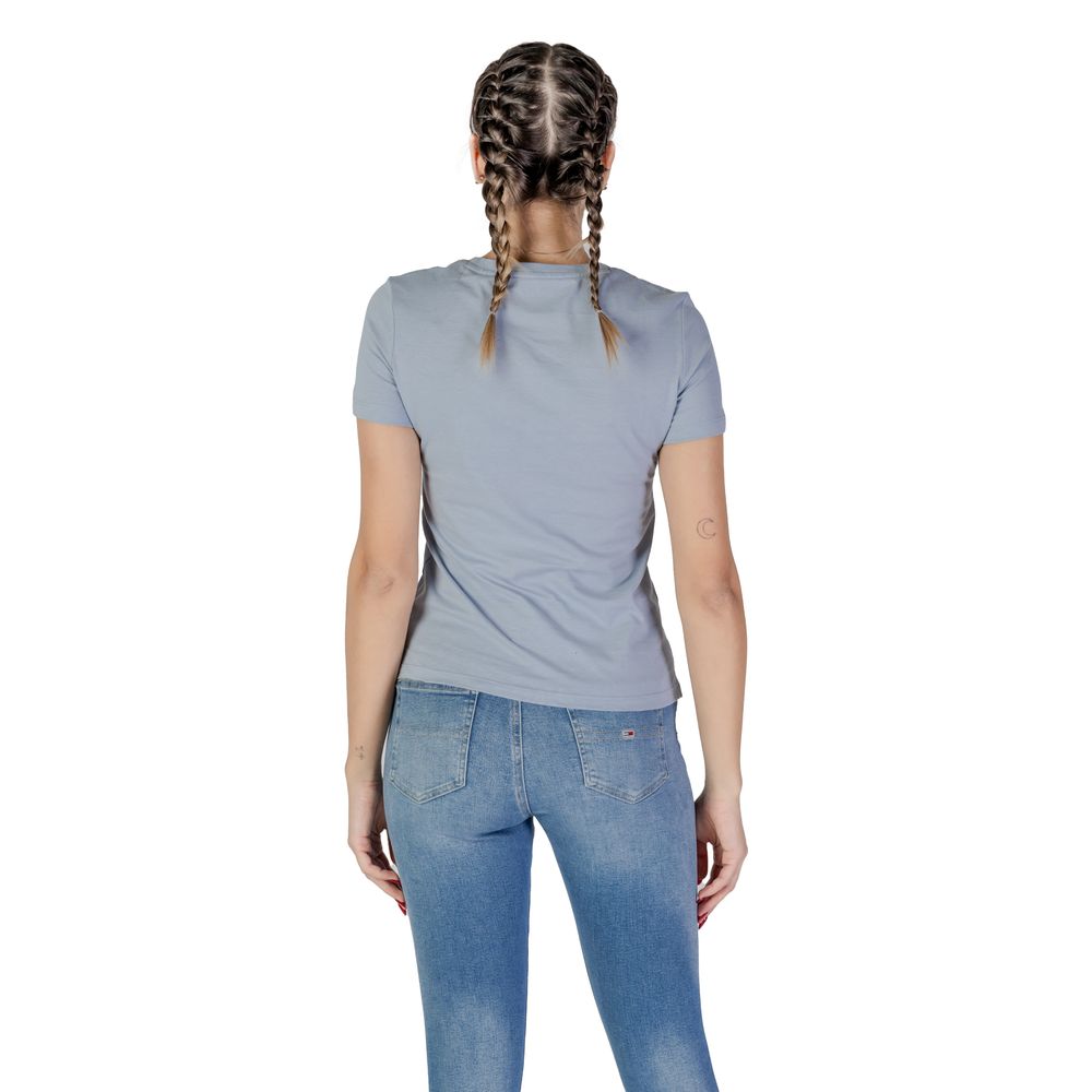 Blue Cotton T-Shirt Guess