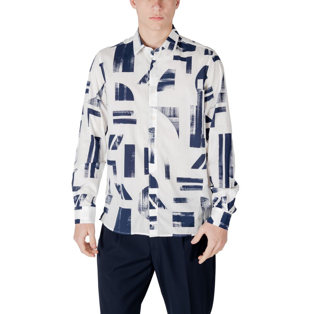 Blue Viscose Shirt Antony Morato