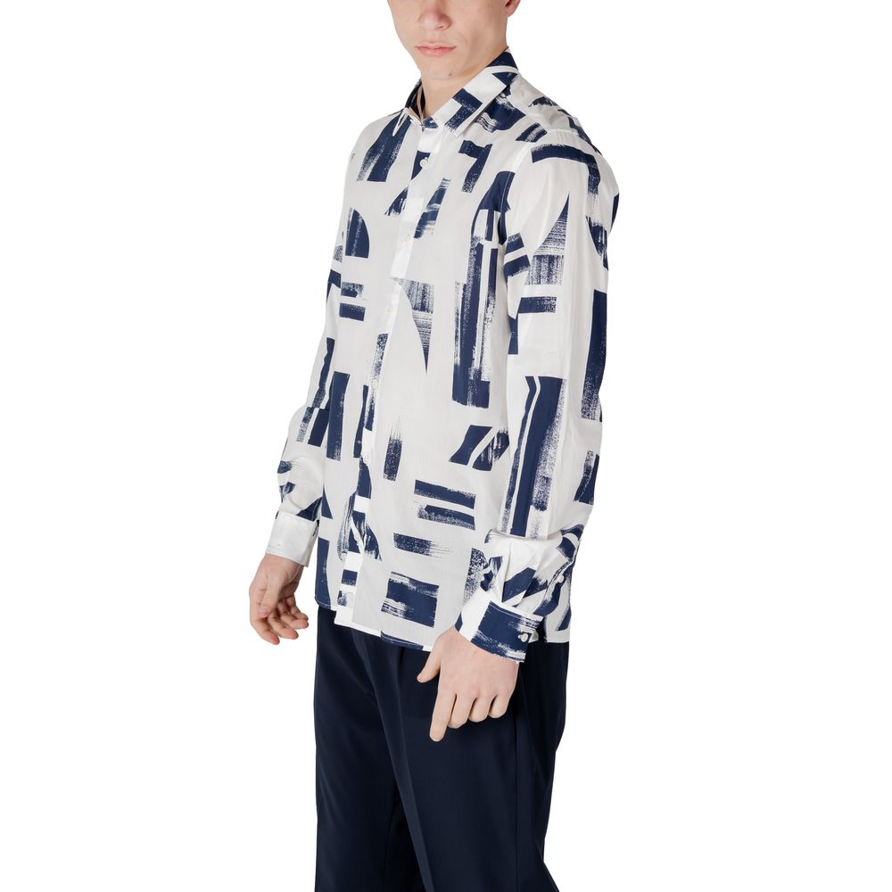Blue Viscose Shirt Antony Morato