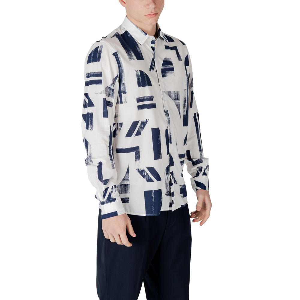 Blue Viscose Shirt Antony Morato