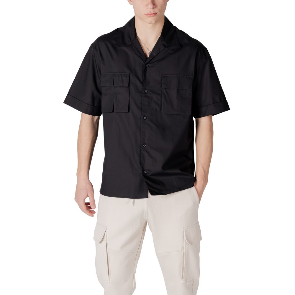 Black Lyocell Shortsleeve Antony Morato