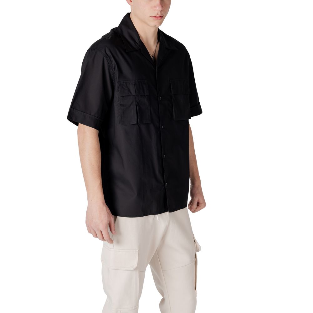 Black Lyocell Shortsleeve Antony Morato
