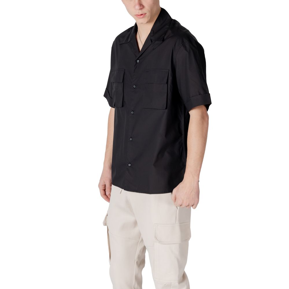 Black Lyocell Shortsleeve Antony Morato
