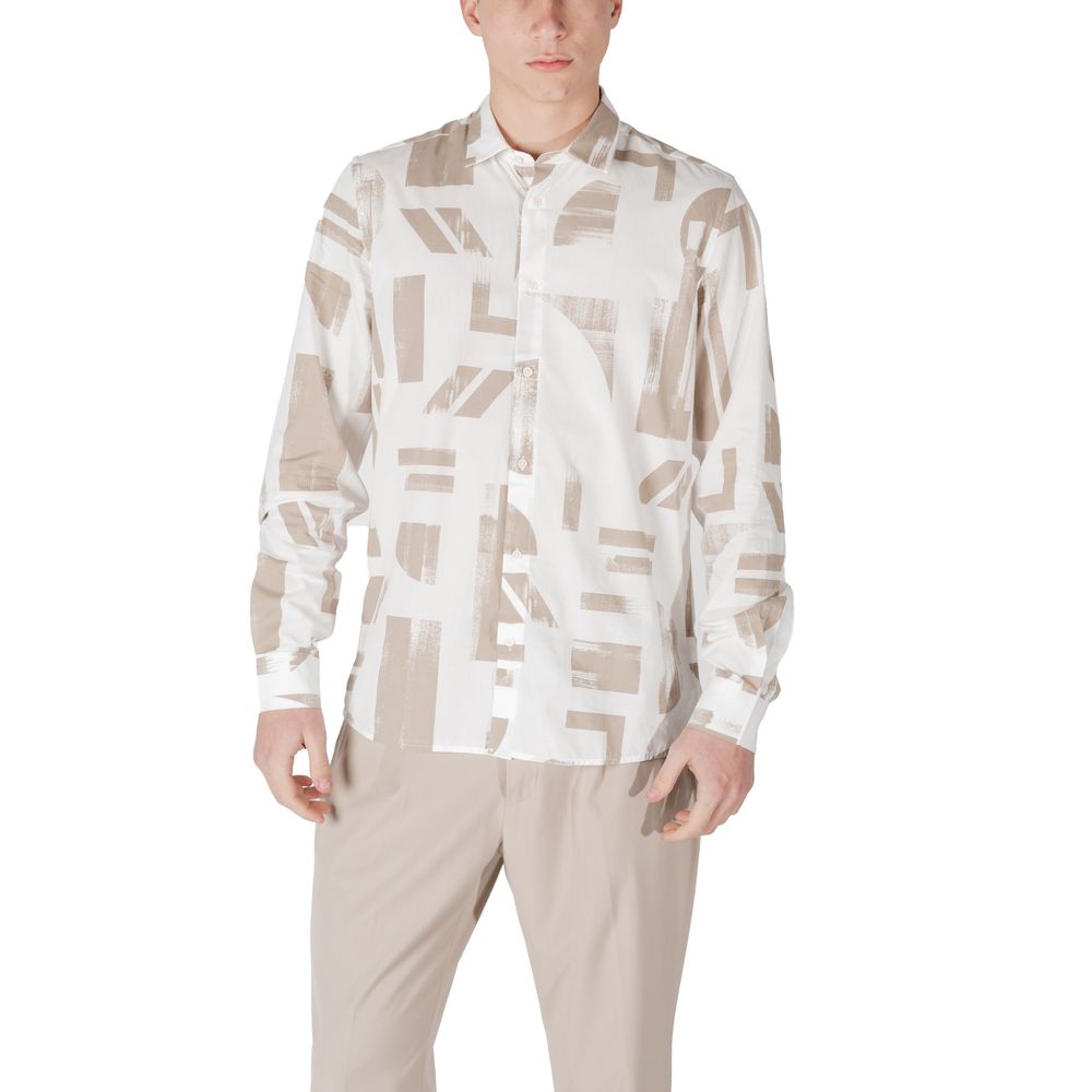 Beige Viscose Shirt Antony Morato
