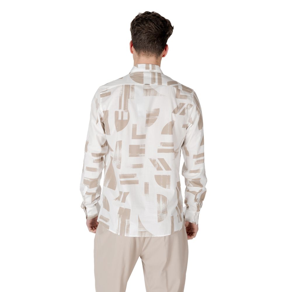 Beige Viscose Shirt Antony Morato