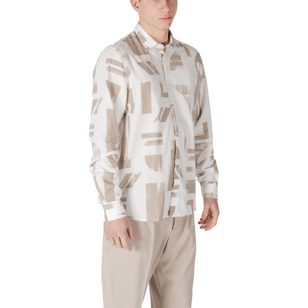 Beige Viscose Shirt Antony Morato