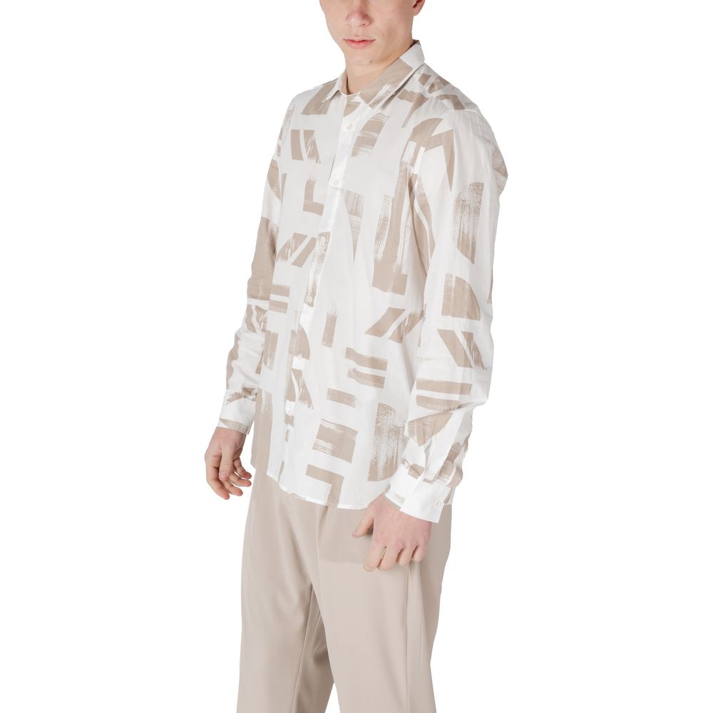 Beige Viscose Shirt Antony Morato