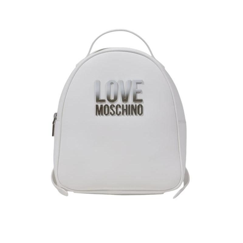 White Polyethylene Backpack bags Love Moschino
