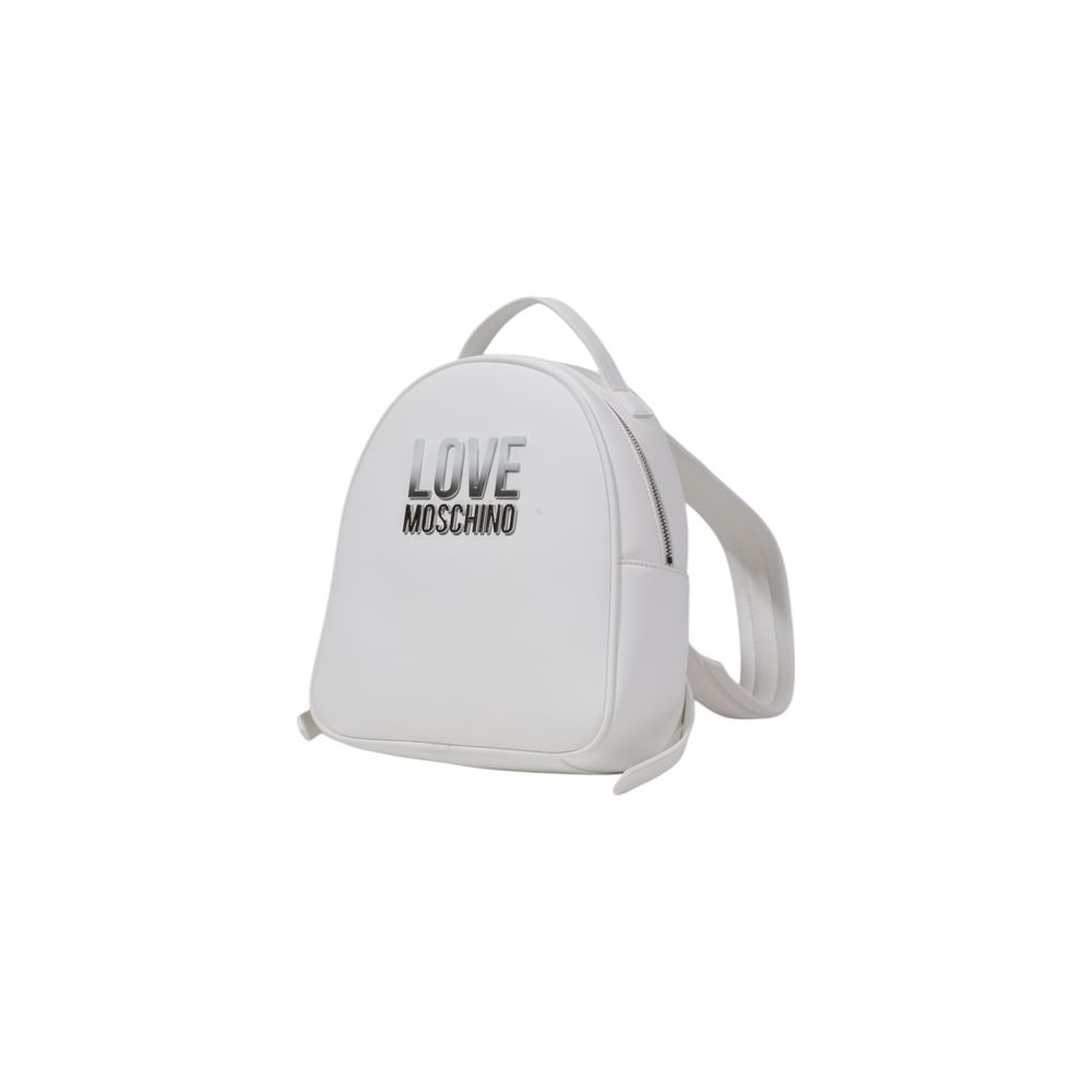 White Polyethylene Backpack bags Love Moschino