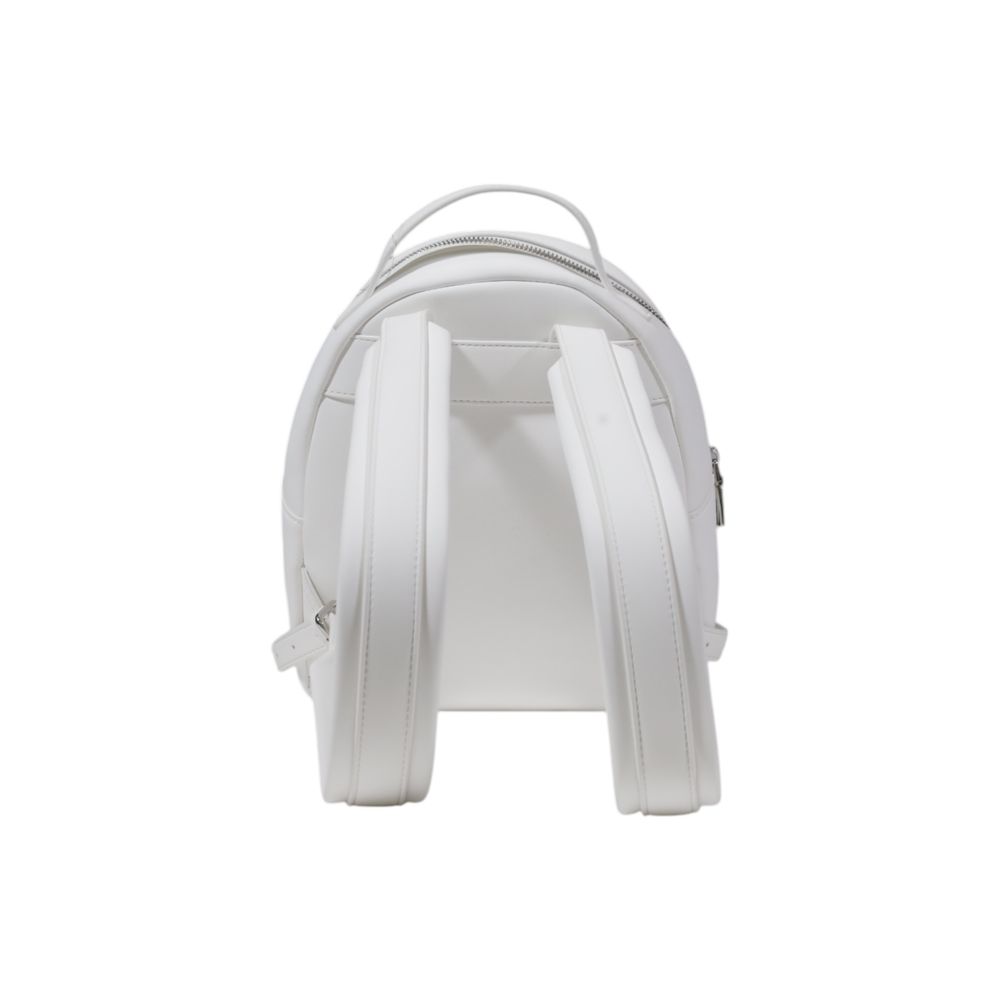 White Polyethylene Backpack Love Moschino