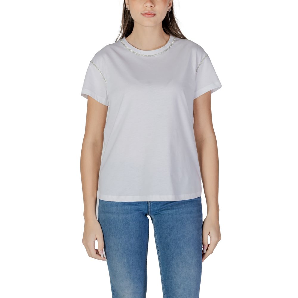 White Cotton T-Shirt Liu Jo