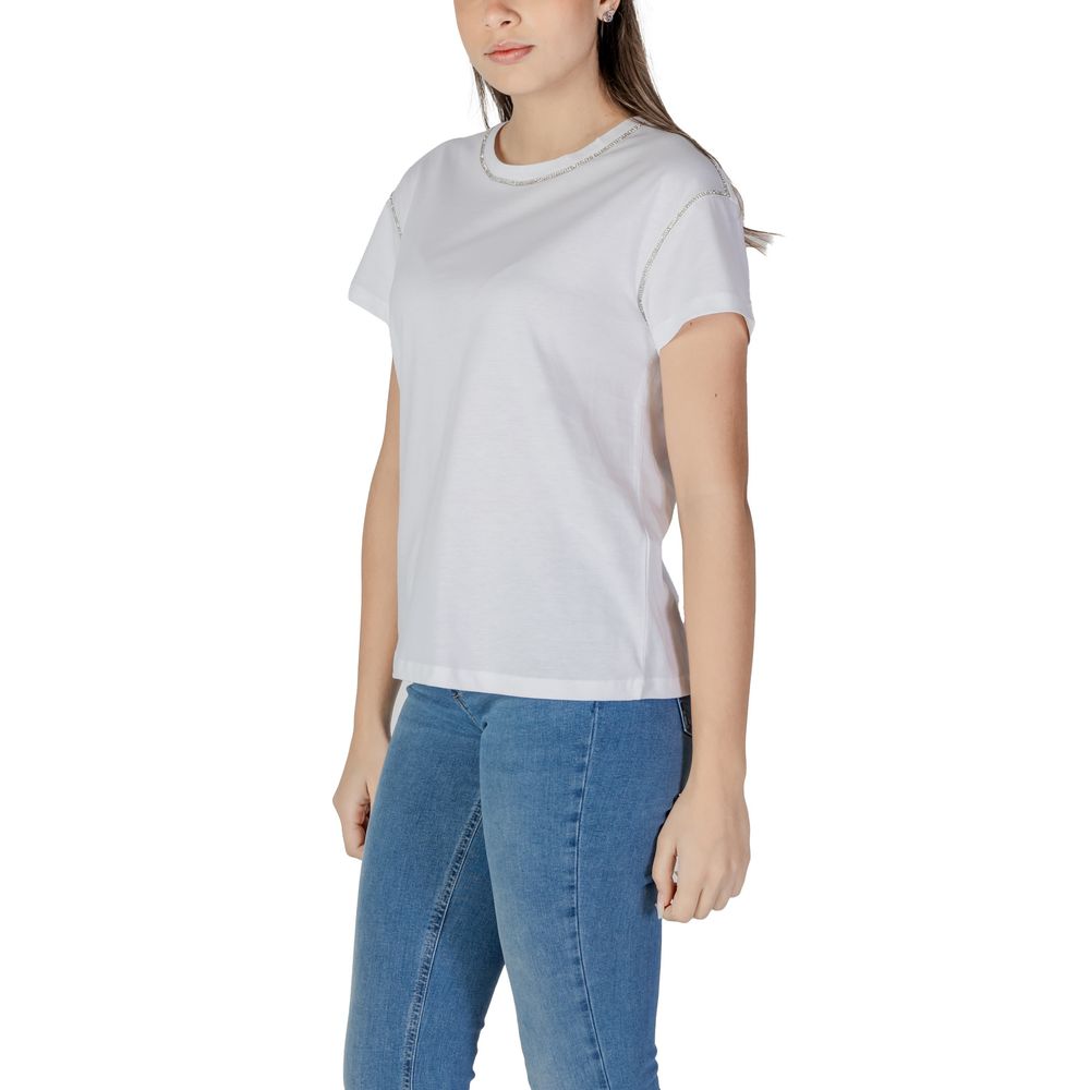 White Cotton T-Shirt Liu Jo
