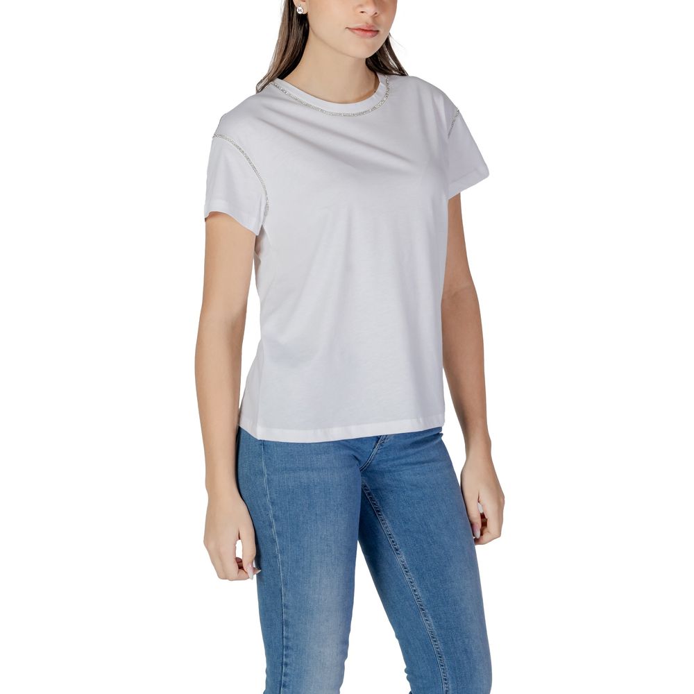 White Cotton T-Shirt Liu Jo