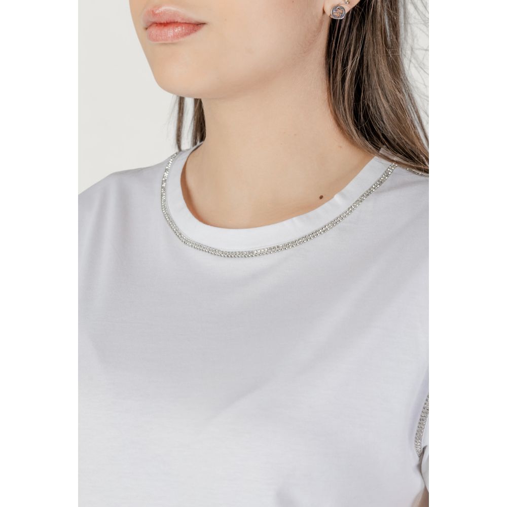 White Cotton T-Shirt Liu Jo